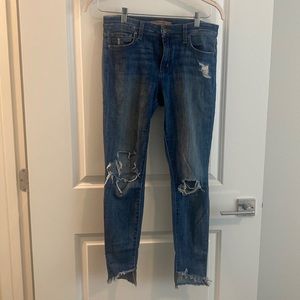 Joes Jeans low rise distressed slim/ skinny jeans
